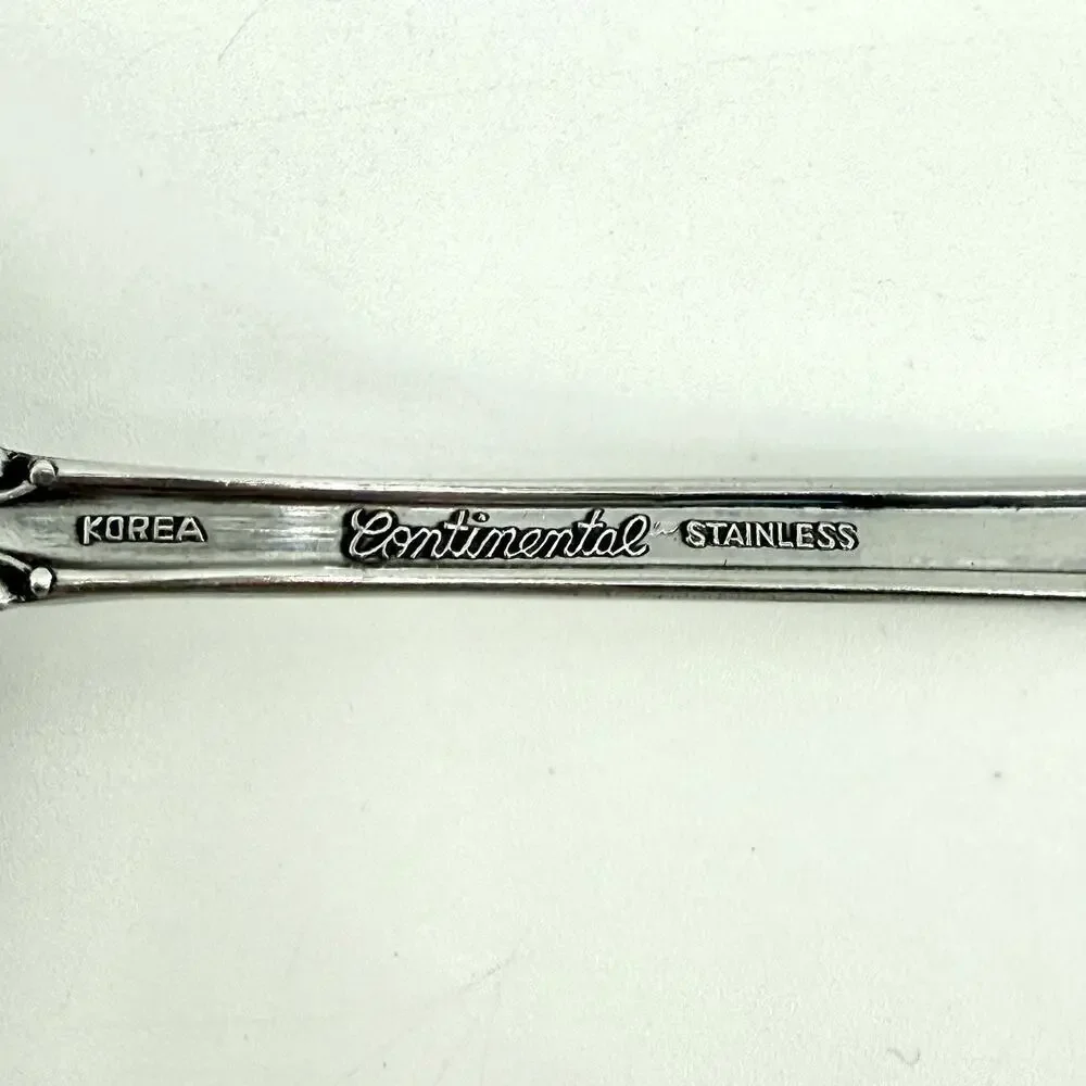3 Table/Serving Utensils VTG VOISIN FLORAL CONTINENTAL Ladle Butter Knife Spoon